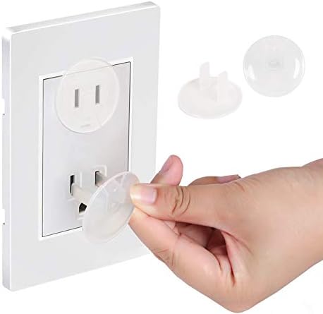 Vmaisi safety covers installed in a standard wall outlet