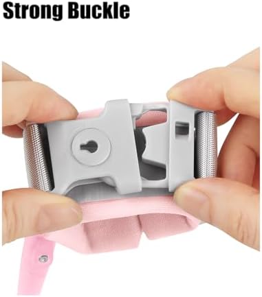 Cut-resistant stainless steel wire toddler safety wrist link