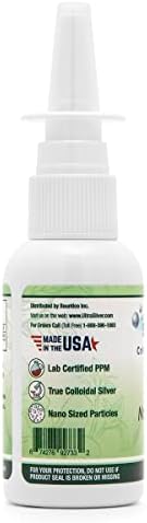 Ultra Silver five hundred parts per million vertical spray applicator fine mist bottle