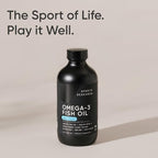 Sports Research 8 fluid ounce lemon flavored omega 3 supplement lifestyle view