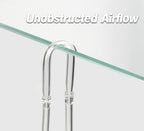 Four millimeter inner diameter aquarium air hose attached to a clear glass U-bend.