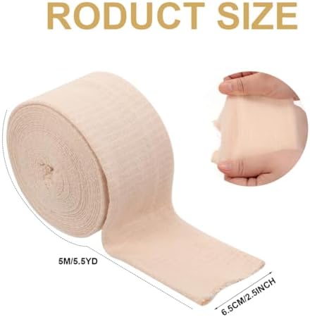 Size B tubular bandage roll showing breathable cotton spandex texture.