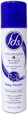 FDS feminine deodorant spray for sensitive skin hypoallergenic formula