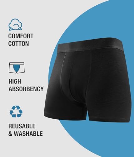 Three pack of Yeswel reusable cotton leak proof underwear