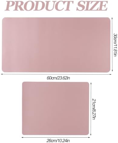 Nude pink microfiber leather nail mat showing texture and softness