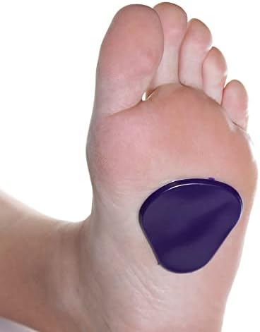 Purple latex free gel cushions for metatarsal pain relief 4 pack set