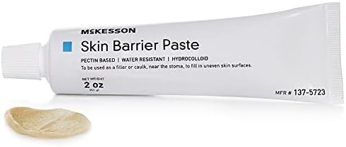 McKesson pectin based barrier paste showing manufacturer number information.