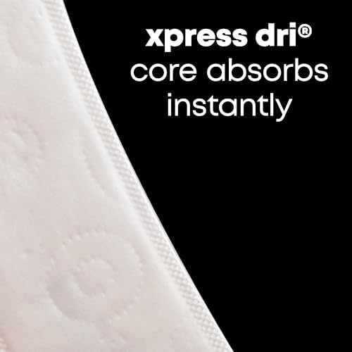 U by Kotex light absorbency liners showing the wide extra coverage design.