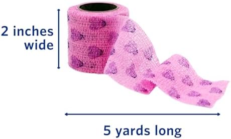 Close up of the textured self adhesive material used in PetFlex first aid wraps.