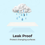 Peekapoo waterproof changing mat unfolded on surface