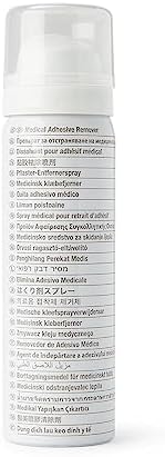 Silicone based medical tape remover spray 50 milliliters packaging details