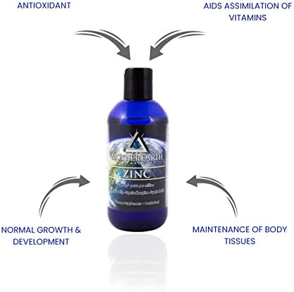 Mother Earth Minerals high absorption liquid zinc nutritional facts panel