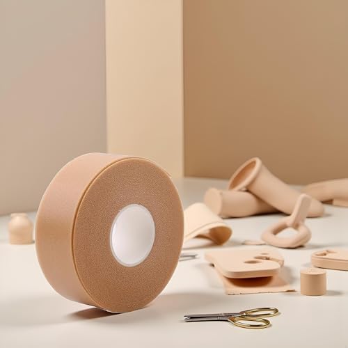 Heavy duty moleskin padding tape with included templates for custom cutting.