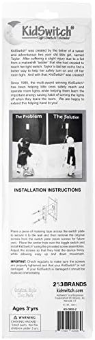 KidSwitch 2 pack retail packaging for toddler room safety
