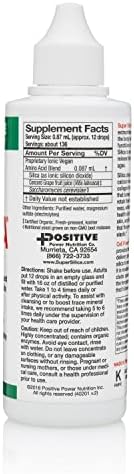 Two pack Positive Power Nutritionals Super Silica liquid supplement bottles