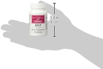 Ecological Formulas Kelp 90 capsules label showing supplement facts and marine ingredients