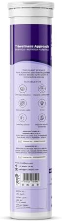 Muditam Ayurveda effervescent tablets tube packaging showing natural herbal ingredients
