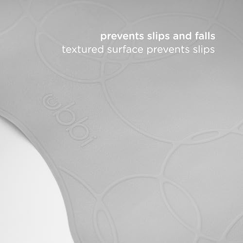 Ubbi baby bath mat removed from tub for drying