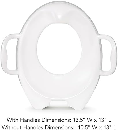 Premium imported grey toddler potty seat from Munchkin placed securely on a standard home toilet.