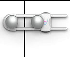 Side profile of Qt Baby safety latch showing adjustment mechanism