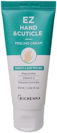 Richenna exfoliating hand and cuticle cream 60ml bottle
