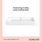 Storkcraft Nest 4-Sided Contoured Baby Changing Pad non-skid bottom