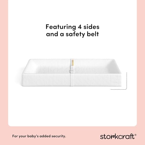Storkcraft Nest 4-Sided Contoured Baby Changing Pad non-skid bottom