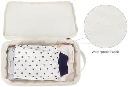 Baby Diaper Bag Organizer Pouches - 2 Pack Waterproof Pod Hanging Diaper Bag Mesh Bag Reusable, Washable or Baby Cloth Diapers (Black&White) - Image 5