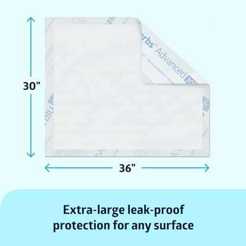Close up of Medline 30 x 36 inches incontinence bed pads showcasing the embossed texture.