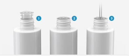 USA imported Seachem small bottle adaptors for secure aquarium liquid supplement management.