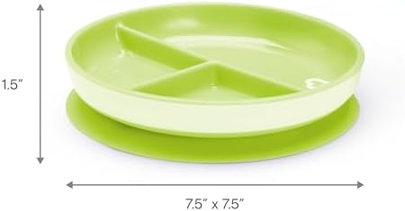 Close up of Munchkin suction plate quick release tab