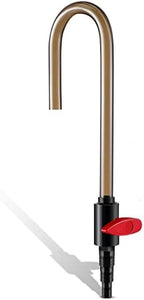 Dreyoo aquarium water filler hook attached to an aquarium rim showing hands free operation