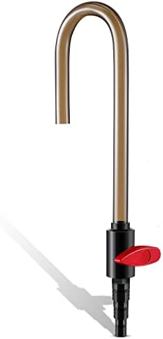Dreyoo aquarium water filler hook attached to an aquarium rim showing hands free operation