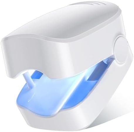 ZZP Nail Fungus Treatment Device front view showing white portable clip design.