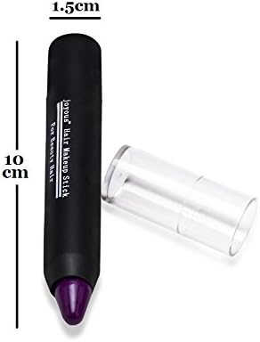 Close up view of Joyous Professional Hair Chalk dark brown pigment stick texture