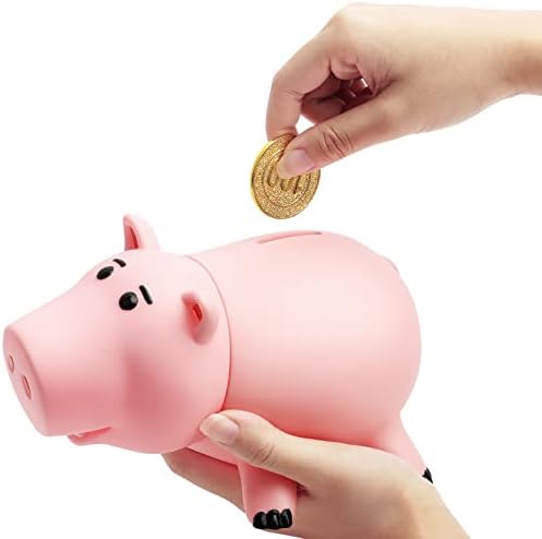 HOTFUN plastic coin bank placed on a nursery shelf as a decorative children's gift.