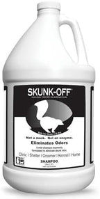 Odorcide Skunk Off Pet Shampoo back label showing usage instructions