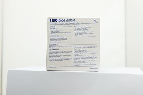 Authentic Habitrol 216 count mint lozenges for smokers quitting journey