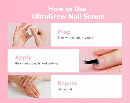 Liaison UltraGrow serum works to provide assistance with long natural nails