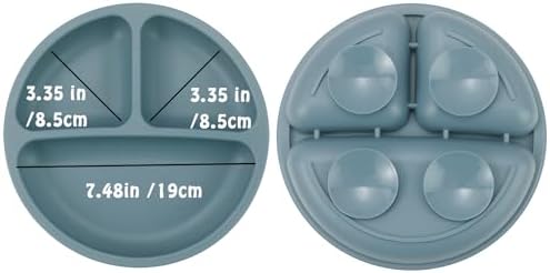 PandaEar baby feeding set showing suction base functionality