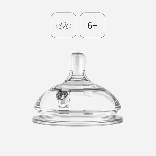 Close up of 3-hole fast flow Comotomo silicone nipple