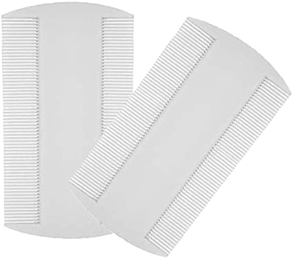 Double sided white pet grooming tools for dog flea and tick extraction