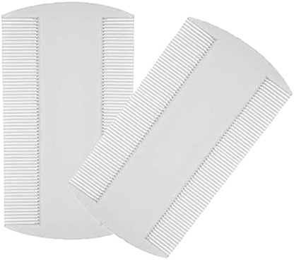 Double sided white pet grooming tools for dog flea and tick extraction
