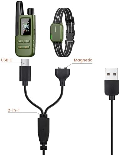 Defydayer premium pet collar charger wire attached to a standard USB input.