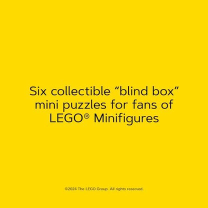 Chronicle Books LEGO space themed mini puzzle packaging showing the secret character silhouette with a question mark graphic