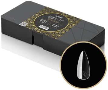 280 count AprÃ©s soft gel tips showing the 14 inclusive sizes for custom nail tip fitting gel nails and extensions