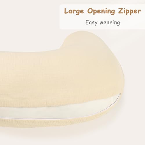 Hooyax cotton nursing cover applied to breastfeeding pillow