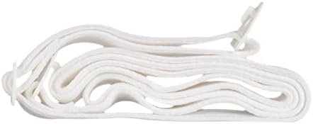 Side perspective of the soft white latex free elastic fabric material used in the ConvaTec stoma belt.