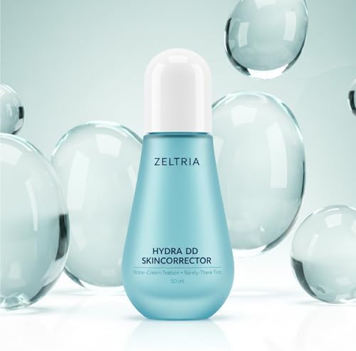 Zeltria HydraDD SkinCorrector side profile showing light blue gradient packaging