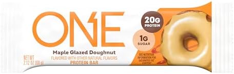 ONE Protein Bars, Maple Glazed Doughnut, Gluten Free with 20g Protein and 1g Sugar, Pantry Staples, 2.12 oz (12 Count) - Image 7